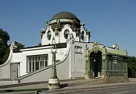 Otto Wagner, pavillon du musée de Vienne.