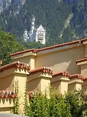 Vue de Neuschwanstein depuis Hohenschwangau