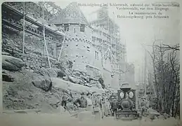 Voie ferrée du château du Haut-Koenigsbourg, entre 1901 et 1908
