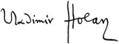 signature de Vladimír Holan