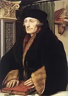 Hans Holbein le Jeune : Portrait d'Erasmus (1523)