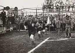 Puck van Heel, capitaine des Pays-Bas lors du Mondial 1934.