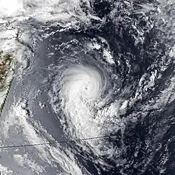 Vue satellite de Hollanda le 10 février.