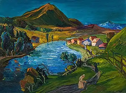 Paysage avec auberge (c. 1930).