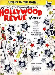 Description de l'image Hollywood-revue-1929-singin-intherain-sheet-1.jpg.