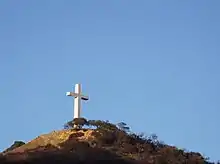 Hollywood Cross au sommet d’une montagne d’Hollywood, Los Angeles, en Californie, États-Unis.