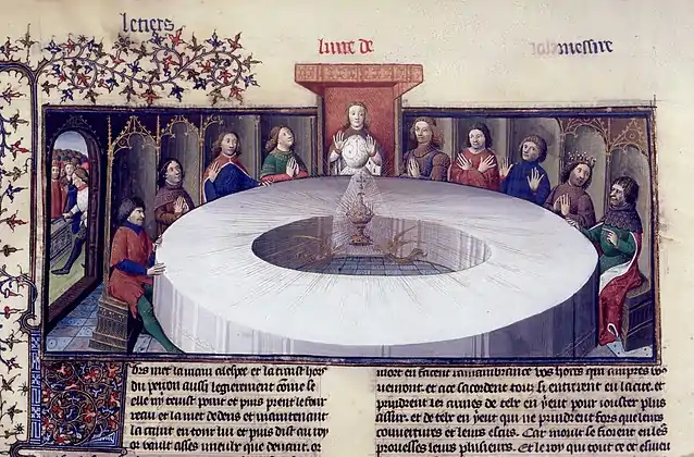 Apparition du Saint Graal, XVe siècle