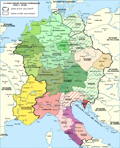 La Provence dans le royaume rodolphien de Bourgogne en 1000, à la veille de son intégration dans le Saint-Empire romain germanique