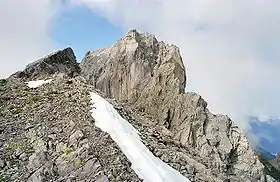 Vue de la Holzgauer Wetterspitze.