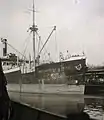 SS 'Margarethe Cords', Déchargement de bois importé au quai de P&K, 1929.