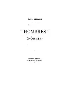 Image illustrative de l’article Hombres (Verlaine)