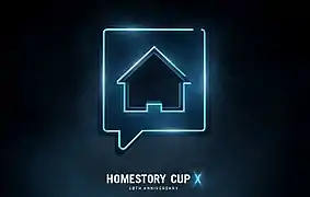 Une maison constitue le logo de la HomeStory Cup, en référence au nom de la compétition et de l'ambiance détendue.