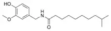 Chemical structure of homodihydrocapsaicin