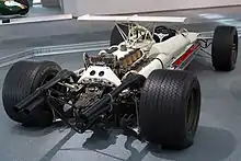 Photo de l'arrière de la Honda RA302