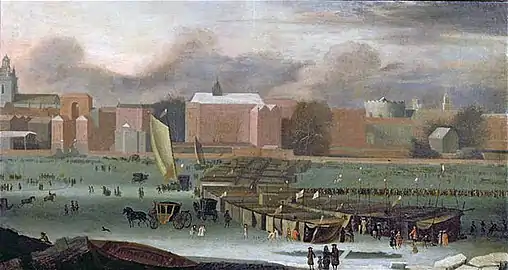 A Frost Fair on the Thames