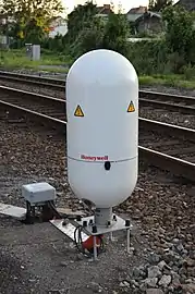 Système automatique de détection de présence d'obstacles sur la voie ferrée.