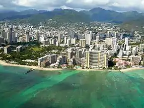 Centre ville d'Honolulu.