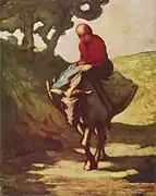 Honoré Daumier : Retour du marché.