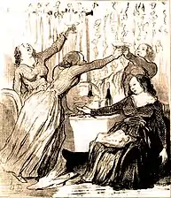 Lithographie parue dans Le Charivari en 1848