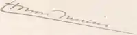 Signature de Honoré Mercier