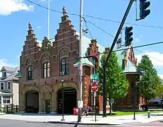 Caserne des pompiers.