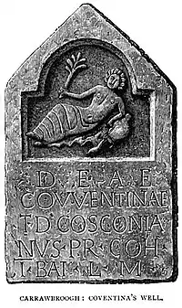 Bas-relief gravé représentant Coventina