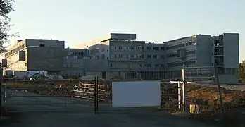 Nouvel hôpital en construction sur le site de Béligon 2008.