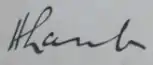 signature de Sir Horace Lamb