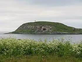 Vue d'Hornøya et de son phare.