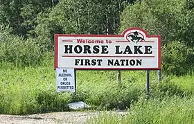 Image illustrative de l’article Première Nation de Horse Lake