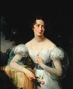 Portrait d'Hortense Baller, future Mme Jacob-Desmalter (entre 1832 et 1837), Paris, musée du Louvre.