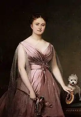 Hortense Schneider dans le rôle de la Folie (1868), château de Compiègne, musée du Second Empire.