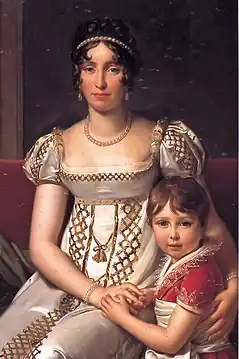 Napoléon Louis Charles Bonaparte  (1802-1807), avec sa mère Hortense de Beauharnais
