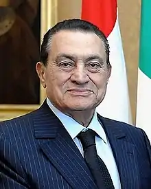 Hosni Moubarak,président de l'Égypte de 1981 à 2011,photographié en 2009.