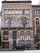Paul Hankar, hôtel Albert Ciamberlani, Ixelles.