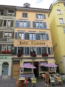 Description de l'image Hotel Hirschen Niederdorf.JPG.