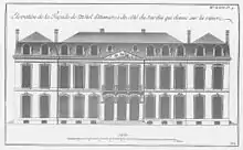 L'Hôtel d'Humières, construit vers 1716 et démoli en 1905.