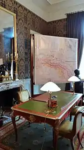 Bureau de Clemenceau à l'Hôtel de Brienne pendant la Première Guerre mondiale.