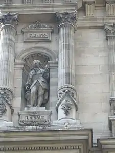 Alexis Claude Clairaut (1880), façade de l'hôtel de ville de Paris.