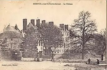 Le château, avant les destructions de la Première Guerre mondiale.