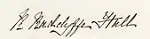 Signature de Radclyffe Hall