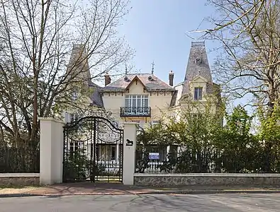 Maison au 1, boulevard d'Angleterre, Le Vésinet (vers 1870).