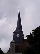 Le clocher tors de l'église.