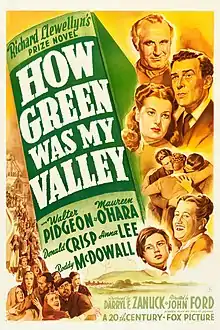 Description de l'image How Green Was My Valley (1941 poster - Style A).jpg.