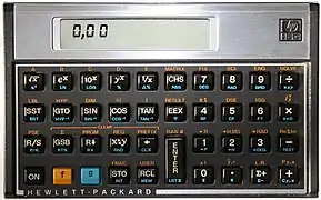 Calculatrice scientifique programmable HP-15C à notation polonaise inverse, 1982.