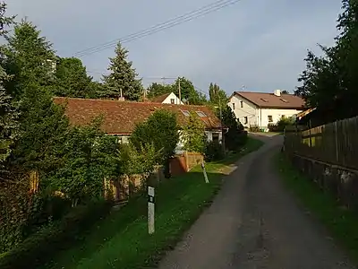 Une rue de Hradiště.