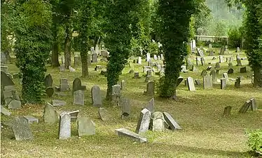 Le cimetière juif.