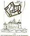 Plan du château, reconstitution