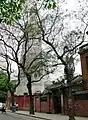 Mosquée Huaisheng et son minaret depuis la rue