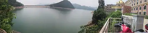 Le réservoir Huangcai.